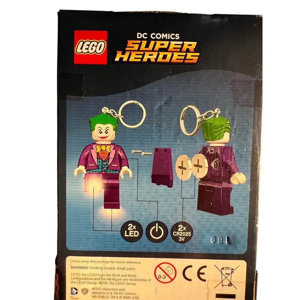 Lego DC Super Heroes The Joker Key Light LED Lite Batman New In Box Rare